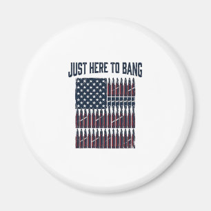 Imán Camiseta gráfica vintage divertida bandera de bala