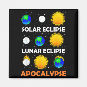 Imán Camiseta Hombre Eclipse Solar Lunar Profesor de Ci