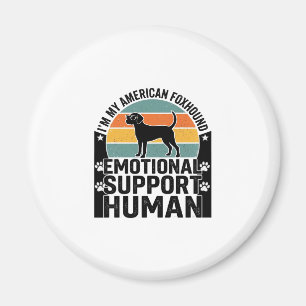 Imán Camiseta humana de apoyo emocional para American F
