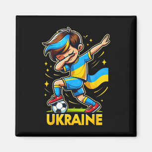 Imán Camiseta infantil de fútbol Ukraina con Uk Dabbing