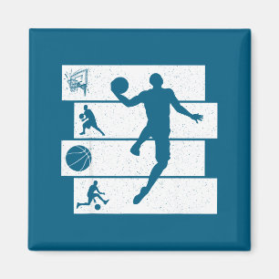 Imán Camiseta infantil jugador de baloncesto entrenador