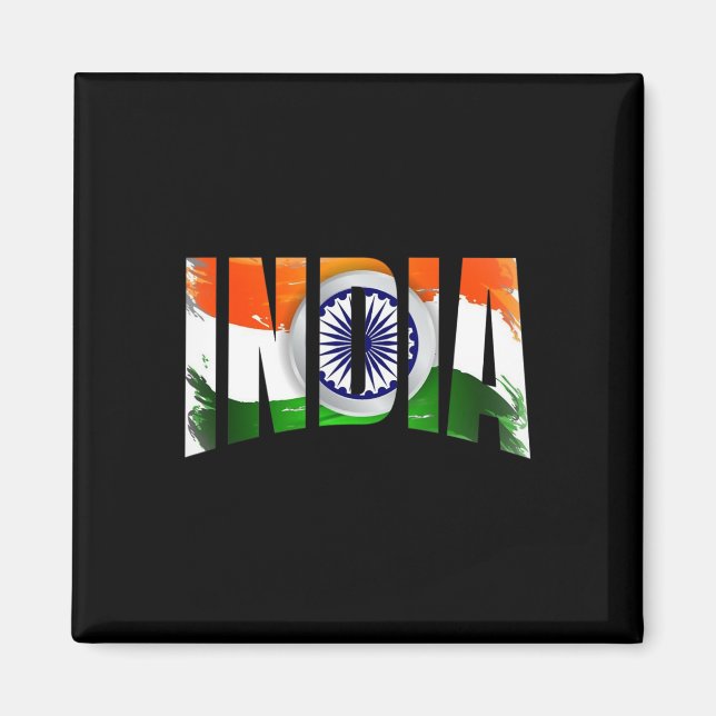 Imán Camiseta Jersey Fan Copa de Críquet de India  (Frente)