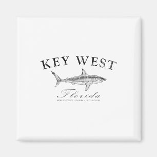 Imán Camiseta Key West Shark para pesca, navegación, bu