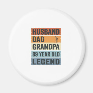 Imán Camiseta Leyenda Abuelo Papá Esposo de 89 Años_1