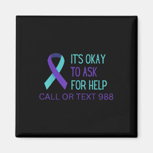 Imán Camiseta Línea de Prevención del Suicidio 988 988 