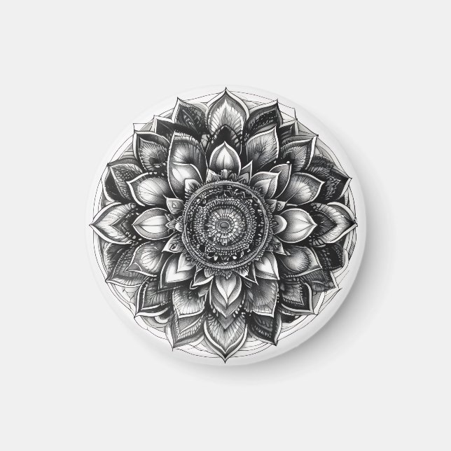 Imán camiseta mandala (Frente)