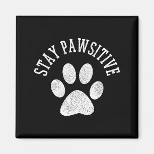 Imán Camiseta Mantén la Actitud - Pata de Perro Gato An