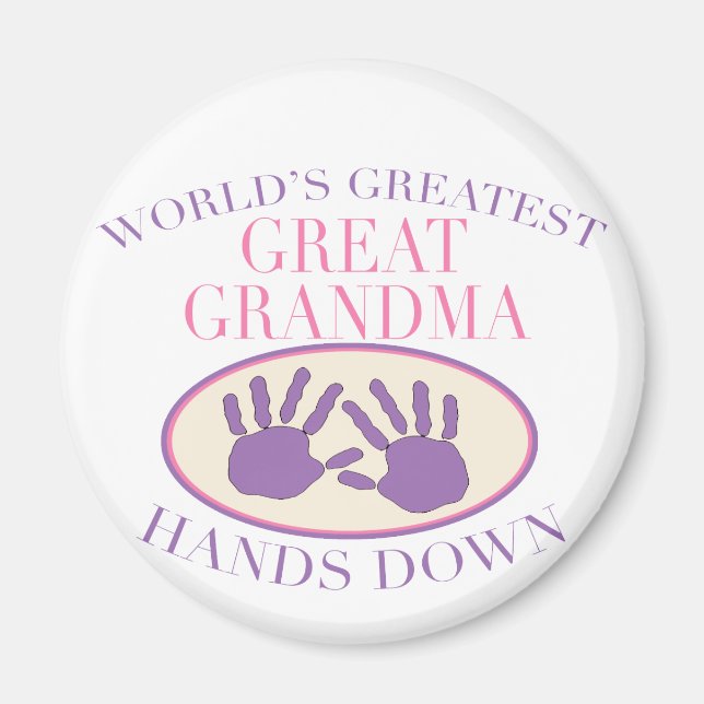 Imán Camiseta Mejor Bisabuela Sin Duda (Frente)