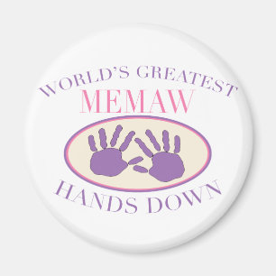 Imán Camiseta Mejores Memaw Sin Discusión
