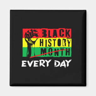 Imán Camiseta Mes de la Historia Negra Puño Cerrado Ban