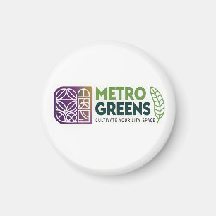 Imán Camiseta Metro Greens Urban Farming Jardinero de
