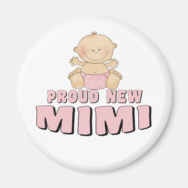 Imán Camiseta Mimi orgullosa nueva (Frente)