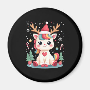 Imán Camiseta Navideña Monos Mujeres Xmas Unicornio Cie