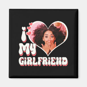 Imán Camiseta Negra Personalizada Te Amo Mi Novia
