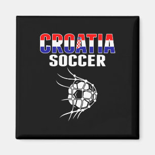 Imán Camiseta para aficionados del fútbol de Croacia -