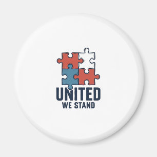 Imán Camiseta Patriótica Pieza Rompecabezas Unidos Esta