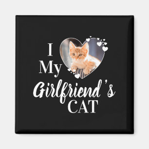 Imán Camiseta Personalizada De Foto De Gato De Novia Qu