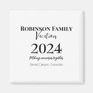 Imán Camiseta Personalizada de Vacaciones Familiares