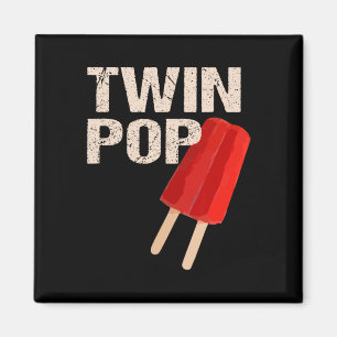 Imán Camiseta Pop Regalo Para Abuelo Gemelos Papá Día d