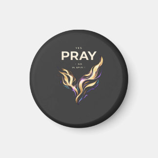 Imán Camiseta PRAY IN SPIRIT – Energía Abstracta Fe 