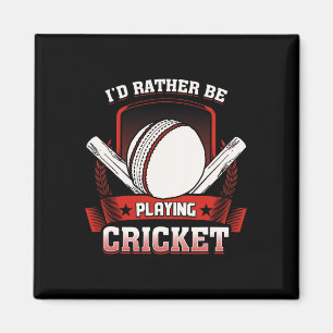 Imán Camiseta Preferiría Estar Jugando Críquet - Críque
