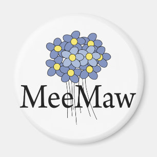 Imán Camiseta Pretty Blue Flower MeeMaw