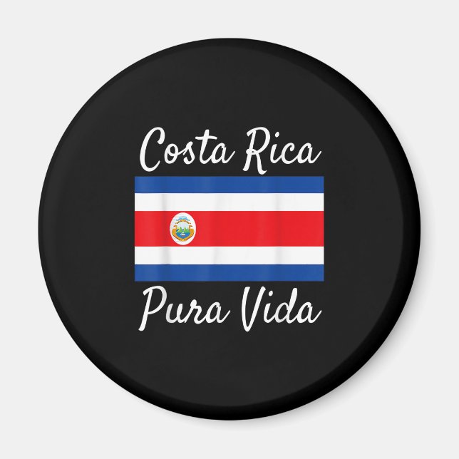 Imán ¡Camiseta Pura Vida! Hermosa F Nacional (Frente)