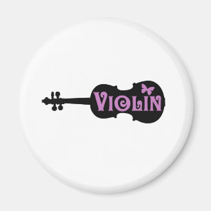 Imán Camiseta púrpura del violín