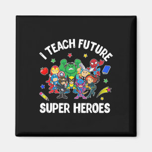 Imán Camiseta Regalo Enseño a Futuros Superhéroes Enseñ