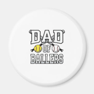 Imán Camiseta Retro de béisbol y sóftbol para papá de j