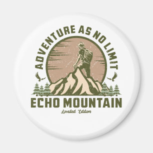 Imán Camiseta Retro Echo Mountain Senke Sunset