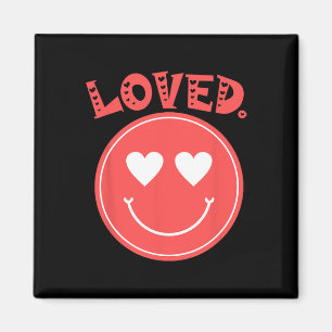 Imán Camiseta Retro Feliz Cara Corazón Amado Sonrisa Ca