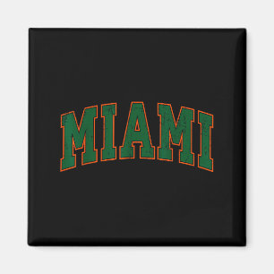 Imán Camiseta Retro Miami Florida Hombres Mujeres y Niñ