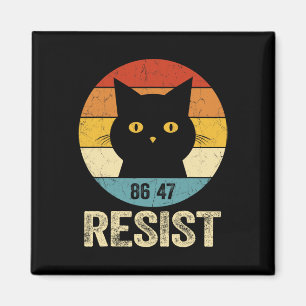 Imán Camiseta Retro Resistir Anti Trump Resistir Anti T