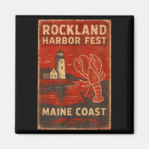 Imán camiseta Rockland harbor fest langosta faro princi