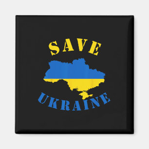 Imán Camiseta Salva Ucrania Una Camiseta Ucraniana