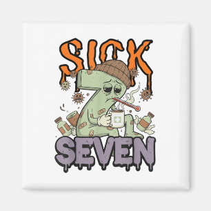 Imán Camiseta Sick Seven Meme 67 Seis Siete Juego de Pa