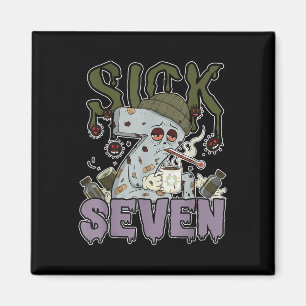 Imán Camiseta Sick Seven Meme 67 Seis Siete Juego de Pa