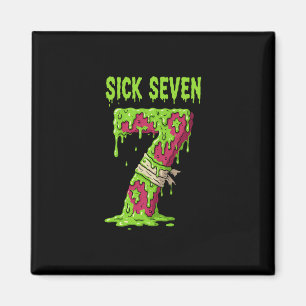 Imán Camiseta Sick Seven Meme Six Seven Juego de Palabr