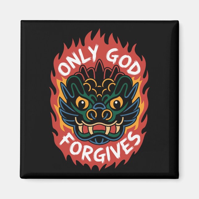 Imán Camiseta sólo Dios Perdona1 (Frente)