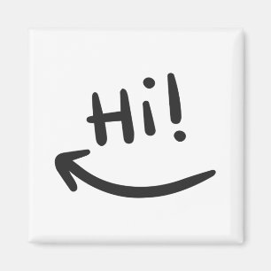 Imán Camiseta sonriente Hi