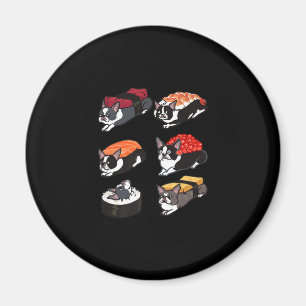 Imán Camiseta Sushi Boston Terrier Premium
