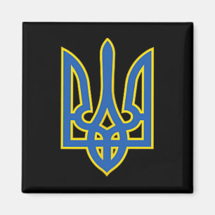 Imán Camiseta Tridente Ucraniano Tryzub Ucrania Ejércit