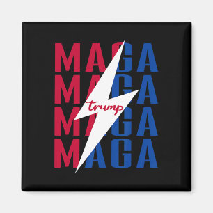 Imán Camiseta Trump Bandera Estilo Vintage Póster Mega
