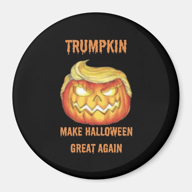 Imán Camiseta, Trumpkin, clásico de Halloween (Frente)