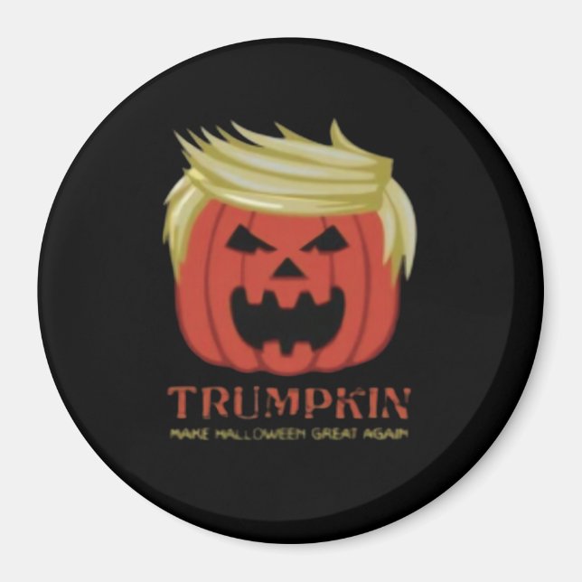 Imán Camiseta, Trumpkin, Merch de Halloween (Frente)