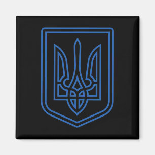 Imán Camiseta Tryzub Ucrania Escudo de Armas Ucraniano