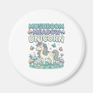 Imán Camiseta Unicornio Hongo Pradera Unicornio Tendy D