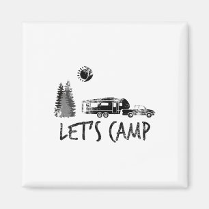 Imán Camiseta Vamos a Acampar Camping Campista 5ta Rued