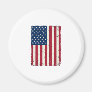 Imán Camiseta vectorial de la bandera americana desgast